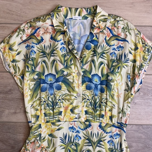 Floral Midi Dress in Yellow and Green - Picture 4 of 10